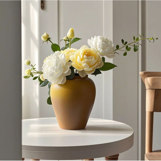 SteweHome Ceramic Vase Green Y30cm SteweHome Ceramic Vase Green Y30cm