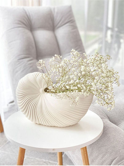 SteweHome SteweHome Keramische Dekorative Vase Beige 17x11xH25cm