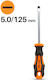 Alista Home Schraubendreher Gerader Größe 5x125mm