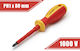 Ph1 Insulated Screwdriver 1000v Magnetic Tip 80 Mm Shaft