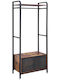 Bothwin (Jolin) Κρεμάστρα Δαπέδου από Μέταλλο Καφέ 80x40x180cm