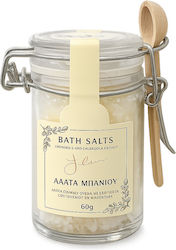 Kollectiva Bath Salts Yellow Chamomile & Calendula Glass Jar Wooden Spoon 60g