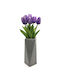 SteweHome SteweHome Dekorative Vase Grau 11x7xH20cm