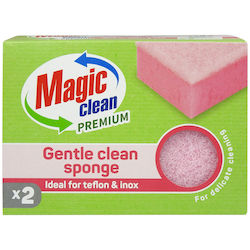 Magic Clean Teflon Stainless Steel Sponge 2 Pieces