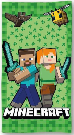Πετσέτα Θαλάσσης Quick Dry Mojang Minecraft 70x140cm Dimcol Mnc37-6004