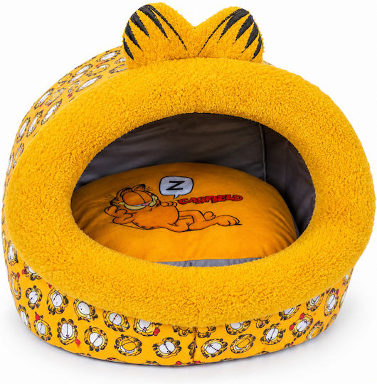 Garfield Cat Bed Nest Removable Cushion Yellow 42x35x35 Cm