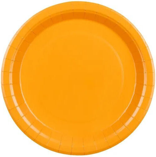 Orange Paper Food Plates 6 Pieces