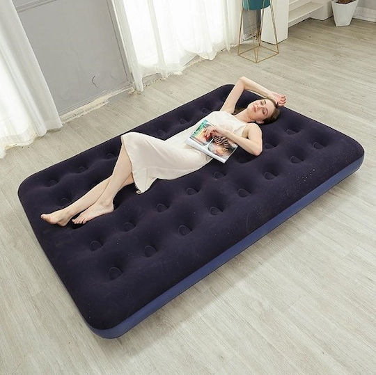 Aufblasbares Camping-Luftmatratze Doppel 190x137x22cm Blau