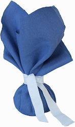 Fabric Wedding Favors Set of 8 Pieces 35×35 Louneta Basic Blue