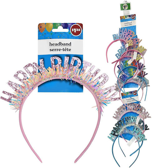 HOMie Party Headband with Theme Happy Birthday Set 12 Pieces 37100