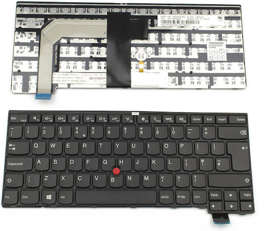 Клавиатура Lenovo Thinkpad T460s Черен Pointing Stick Us Uk
