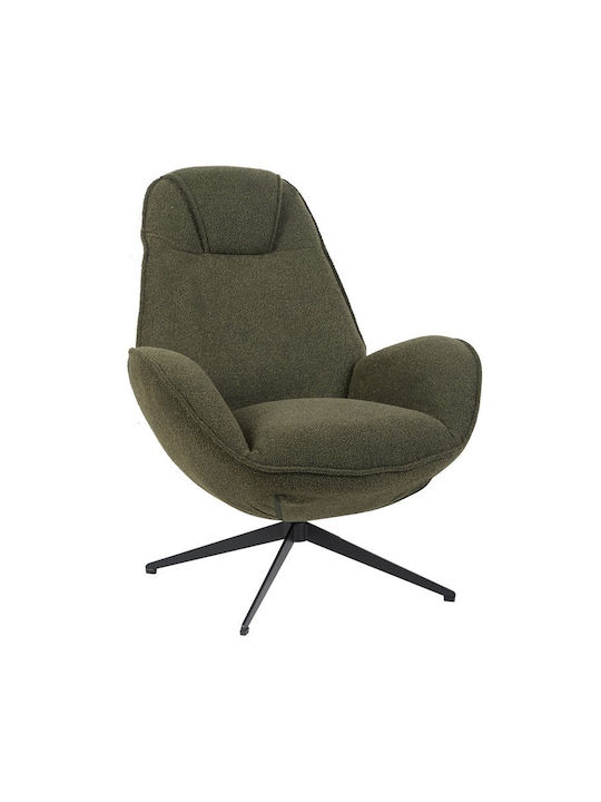 Flago Swivel Green Armchair 85x88x103.5cm