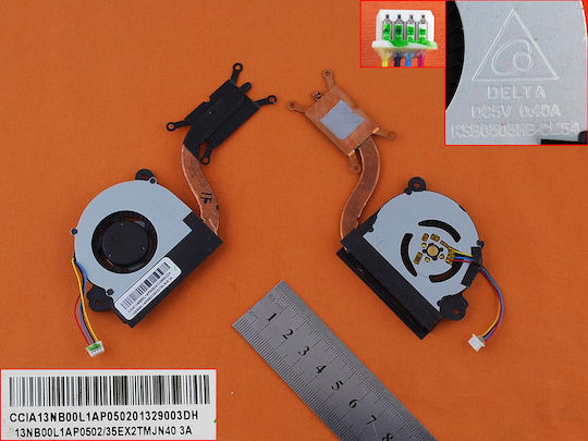 Laptop Fans Asus Vivobook S200e CPU Fan And Heatsink
