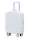 Olia Home Valiză de călătorie de cabină albă înălțime 55 cm