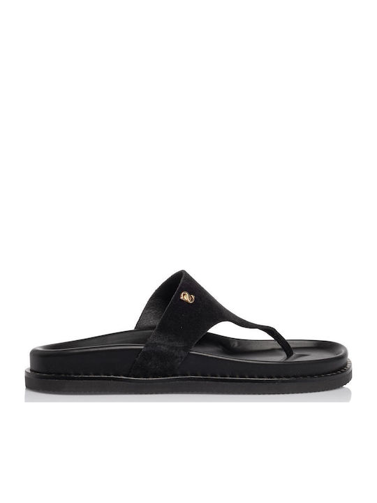 Flache Sandalen Für Damen Schwarz