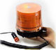 Far Auto LED 12 / 24V 10cm cu Iluminare Portocalie