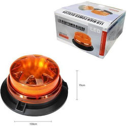 LED Car Beacon 13cm with Orange Lighting