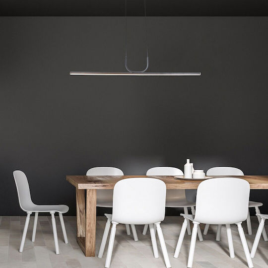 Rabalux Black LED Pendant Ceiling Light with Warm White Light 120cm