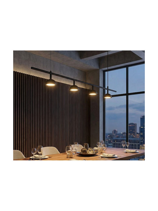 Luma Black LED Pendant Ceiling Light with Warm ...