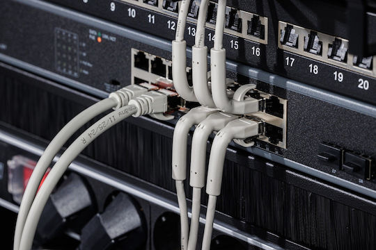 Digitus Директно Свързване На Мед Cat.6a (Gigabit) Мрежов Кабел Ethernet 1м Сив 10 Бройки