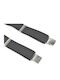Men's Suspenders Victoria 35mm 4 Clips 63036-667f Black