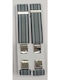 Men's Suspenders Victoria 35mm 4 Clips 63036-710f Grey