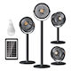 Roza Fan for Mobile Phone USB / Electric and Power Bank Black