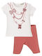 Kinderbekleidungsset mit Sommer-Leggings 2 Stück Orange