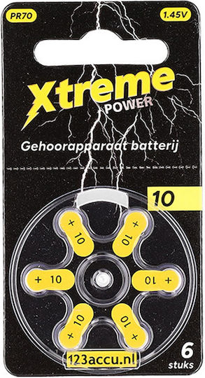 WS Xtreme Power Baterii pentru aparate auditive 10 1.45V 6 bucăți