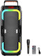 Karaoke Speaker with Wired Microphone and Lighting Effects ABS-4220 260066 Black