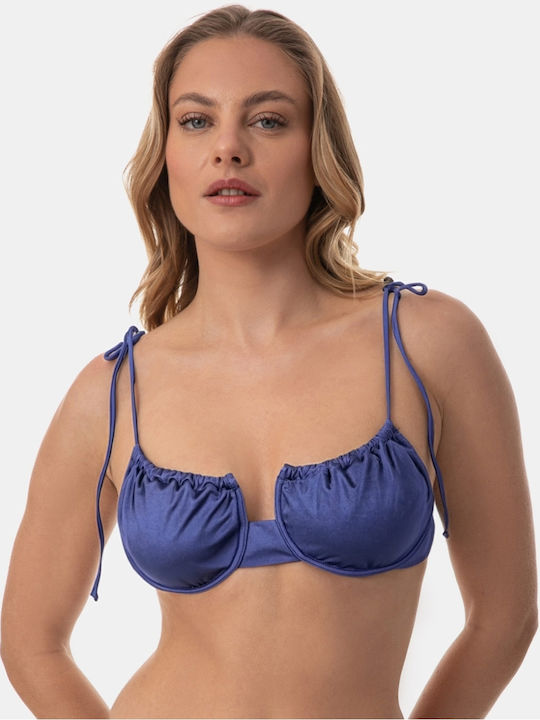 Rock Club Bikini Top Μπλε Everblue