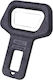 Universal Metal Seat Belt Buckle Alarm Stoppers Black 2 Pieces Auto Gs 20631