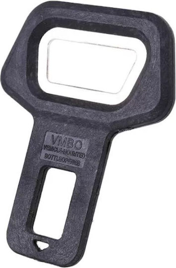 Universal Metal Seat Belt Buckle Alarm Stoppers Black 2 Pieces Auto Gs 20631