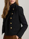 Ralph Lauren Damen Krepp Blazer Schwarz