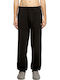 Herren-Sweatpants mit Gummizug Schwarz