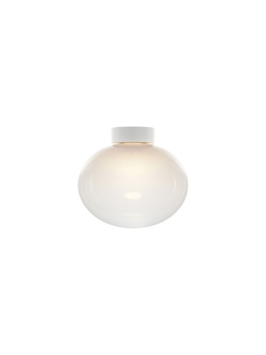 VK Lighting Ceiling Flush Mount Light 30cm White with Integrated LED