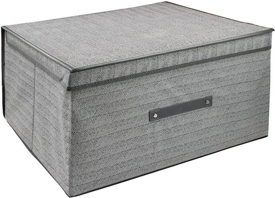 Keskor Clothes Storage Box In White Colour 50x40x30cm