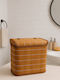 SteweHome Storage Basket Bamboo Brown 26x26x20cm