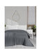 SteweHome Κουβέρτα Πλεκτή Υπέρδιπλη 220x240εκ. Γκρι