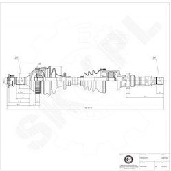 Половин Ос Крайна Citroen Berlingo BX Xsara ZX Peugeot Partner Предна Дясна 96031845
