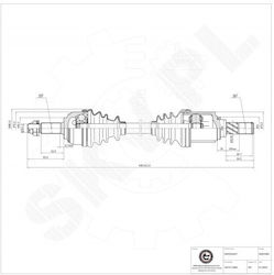 Ημιαξόνιο Nissan Micra C Micra Iii Note Εμπρός Αριστερό 391011u600 Ημιαξόνιο Nissan Micra C Micra Iii Note Εμπρός Αριστερό 391011u600