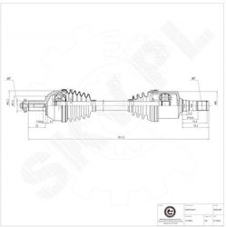 Ημιαξόνιο Ford Galaxy Ii Mondeo Iv S-max Volvo S80 Ii Εμπρός Αριστερό 1675007