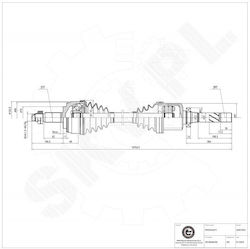 Ημιαξόνιο Nissan Nv400 Opel Movano B Renault Master Iii Εμπρός Δεξιά 3910000q3m Ημιαξόνιο Nissan Nv400 Opel Movano B Renault Master Iii Εμπρός Δεξιά 3910000q3m