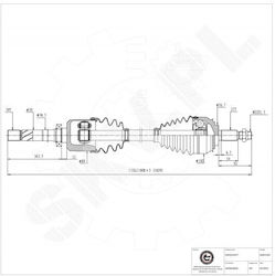 Ημιαξόνιο Renault Espace Iv Vel Satis Εμπρός Δεξιά 8200500683