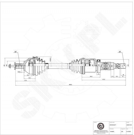Половин Ос Ford Focus Ii Volvo C30 C70 Ii S40 Ii V50 Предна Дясна 1344682