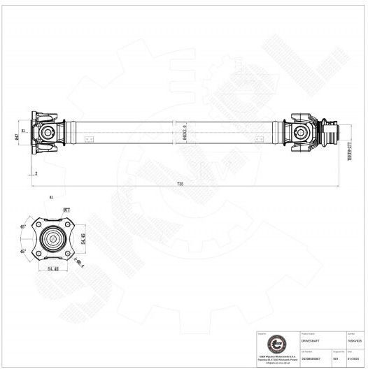 Arbore De Transmisie Mișcare BMW X3 X4 26208605867