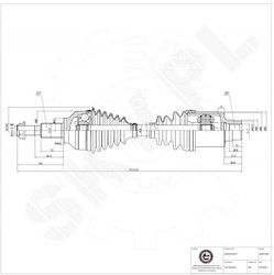 Ημιαξόνιο Κίνησης Chrysler Sebring Dodge Journey Fiat Freemont Εμπρός Δεξιά 5273546ac
