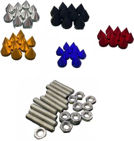 Set of Luxury Conical Vehicle Bolts 10 Pieces Hw-0344