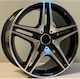 Mercedes-Benz Aluminum Car Wheels ET43 Black Face Machined
