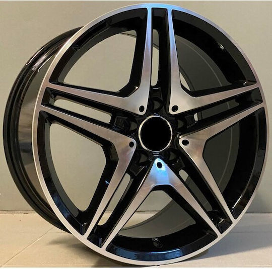 Mercedes-Benz Aluminum Car Wheels ET43 Black Face Machined
